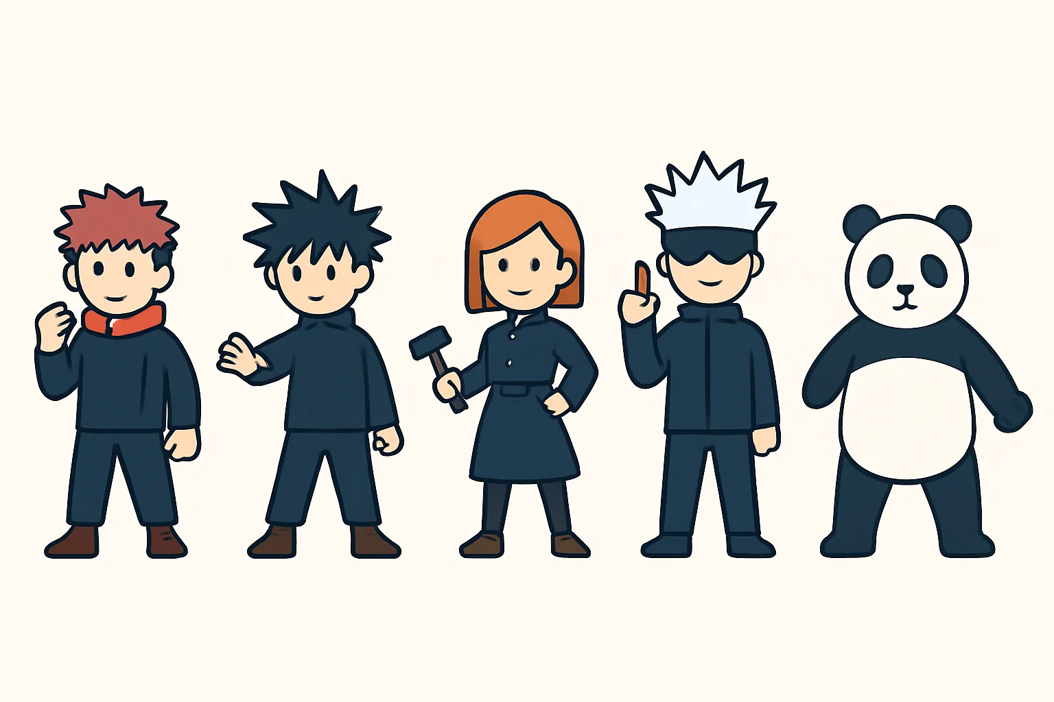 Jujutsu Kaisen Characters Guide: Heroes & Villains – illustration